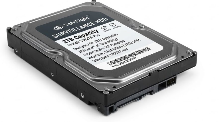 2TB Surveillance Hard Drive — alternate view