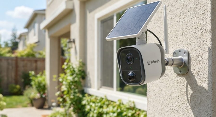 Solar Powered WiFi Camera — alternate view